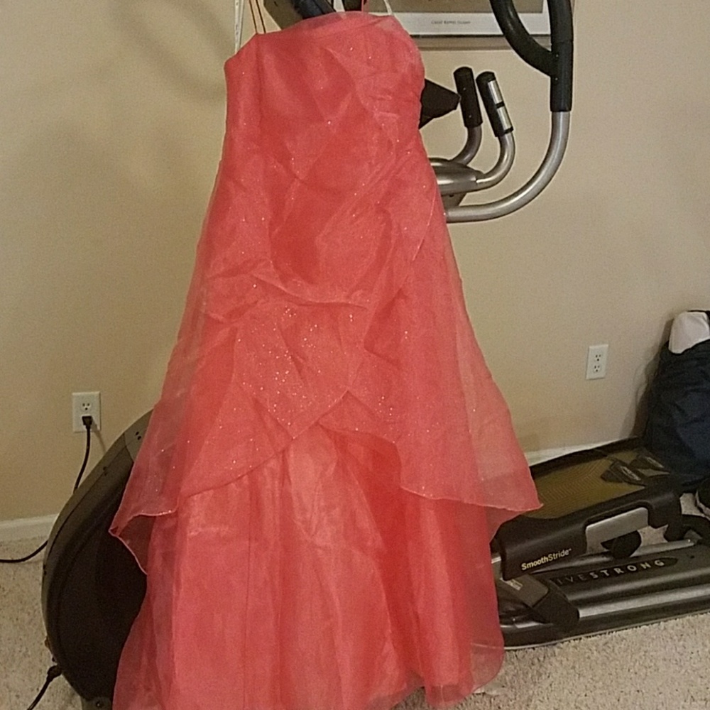 Coral formal dress
